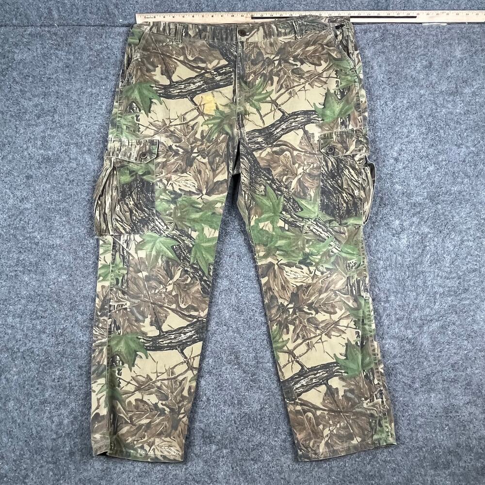 Vintage 10X Camo Cargo Pants Mens Size 44 Long Hunting Outdoor Camouflage
